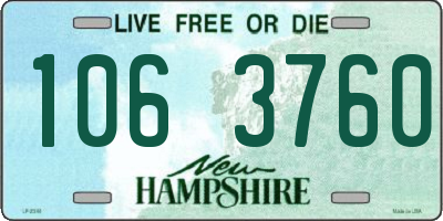 NH license plate 1063760