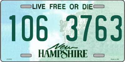 NH license plate 1063763