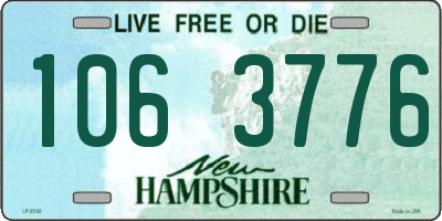 NH license plate 1063776