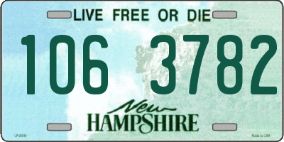 NH license plate 1063782