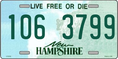 NH license plate 1063799