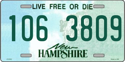 NH license plate 1063809