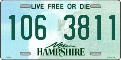 NH license plate 1063811