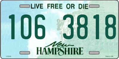 NH license plate 1063818