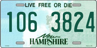 NH license plate 1063824