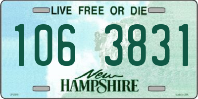 NH license plate 1063831