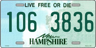 NH license plate 1063836
