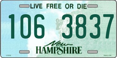 NH license plate 1063837