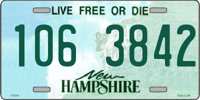 NH license plate 1063842