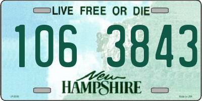 NH license plate 1063843