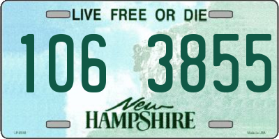 NH license plate 1063855