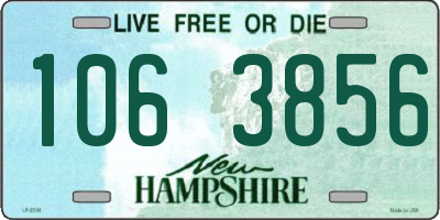 NH license plate 1063856
