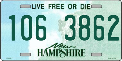NH license plate 1063862