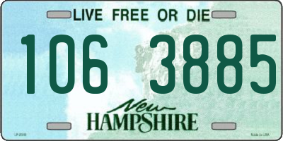 NH license plate 1063885