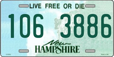 NH license plate 1063886