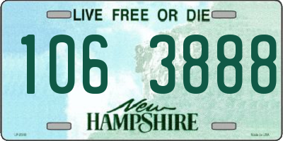 NH license plate 1063888