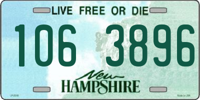 NH license plate 1063896
