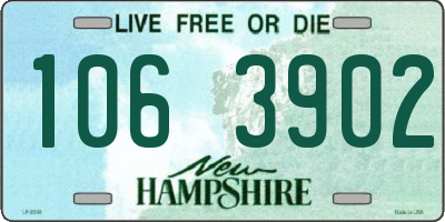 NH license plate 1063902