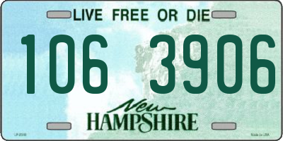 NH license plate 1063906