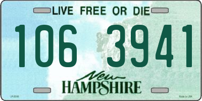 NH license plate 1063941