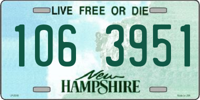 NH license plate 1063951