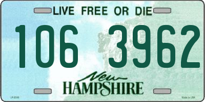 NH license plate 1063962