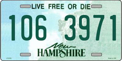 NH license plate 1063971