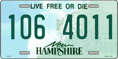 NH license plate 1064011