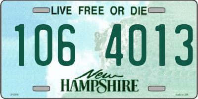 NH license plate 1064013