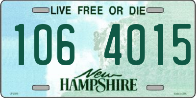 NH license plate 1064015