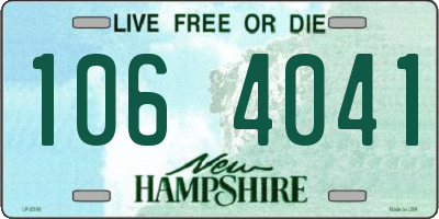 NH license plate 1064041