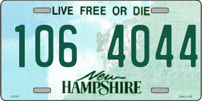 NH license plate 1064044