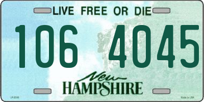 NH license plate 1064045