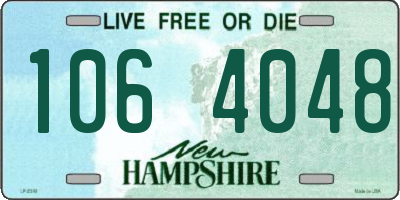 NH license plate 1064048