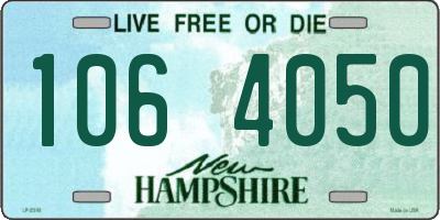 NH license plate 1064050