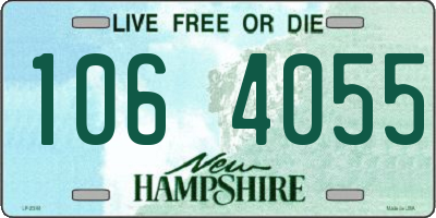 NH license plate 1064055
