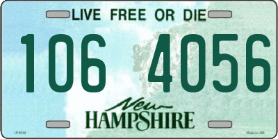 NH license plate 1064056