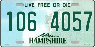 NH license plate 1064057