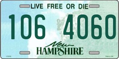 NH license plate 1064060