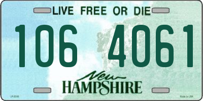NH license plate 1064061