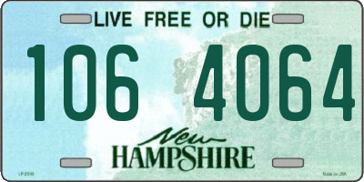 NH license plate 1064064