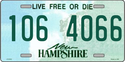 NH license plate 1064066