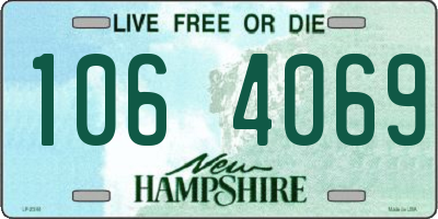 NH license plate 1064069