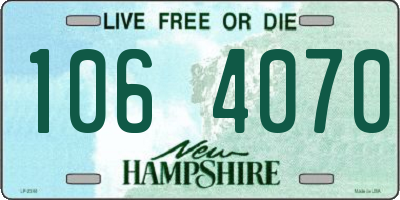 NH license plate 1064070