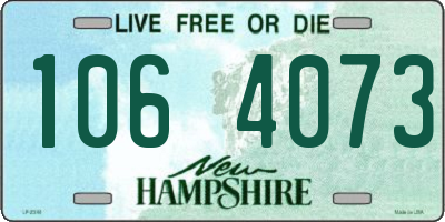 NH license plate 1064073