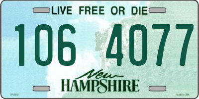 NH license plate 1064077