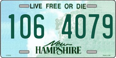NH license plate 1064079