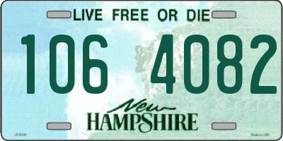 NH license plate 1064082