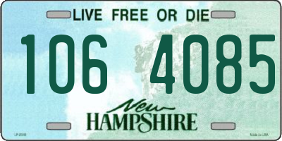 NH license plate 1064085