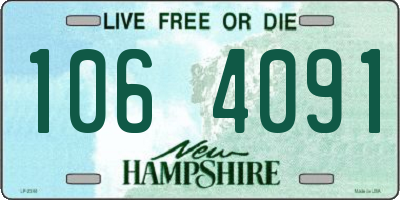 NH license plate 1064091